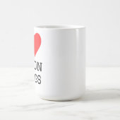 Ich liebe Zwiebelringe Kaffeetasse (Mittel)