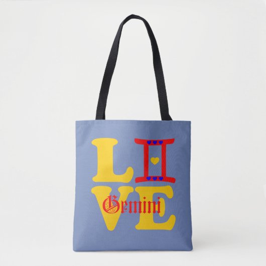 ♊★😍Ich liebe Zwillinge-Bestes-Sternzeichen-All-Ov Tasche (Vorderseite)