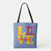 ♊★😍Ich liebe Zwillinge-Bestes-Sternzeichen-All-Ov Tasche (Rückseite)