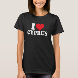 Ich liebe Zypern Herz Zypern Stolz T-Shirt
