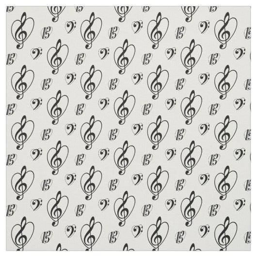 "Ich Liebeclefs-" Gewebe Stoff (Muster)