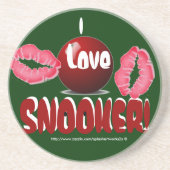 "ICH LIEBESNOOKER! Untersetzer " (Vorne)