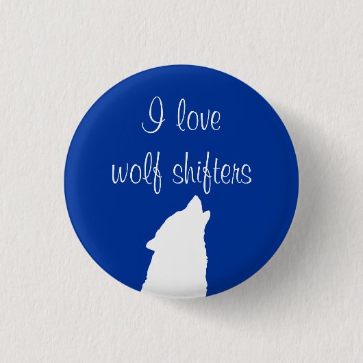"Ich Liebewolf-Schieber" Knopf Button (Vorderseite)