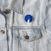 "Ich Liebewolf-Schieber" Knopf Button (Beispiel)