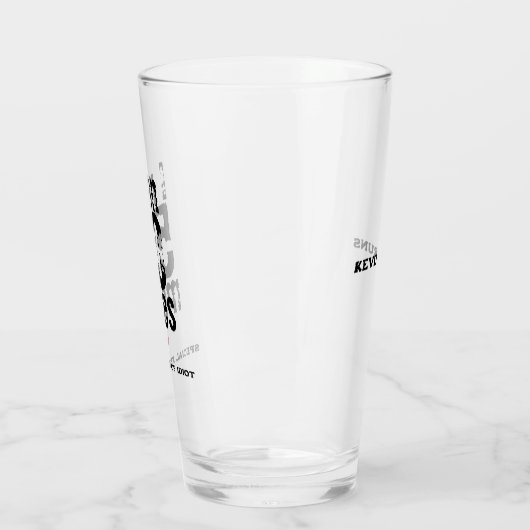 Ich lief 50 Meilen Ultramarathon Race Funny Runnin Glas (Links)