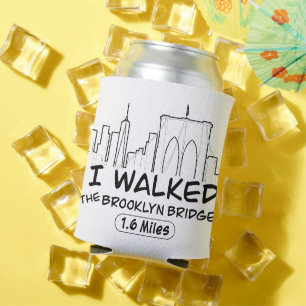 Ich lief die Brooklyn-Brücke, 2,6 km Dosenkühler