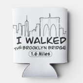 Ich lief die Brooklyn-Brücke, 2,6 km Dosenkühler (Rückseite)