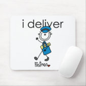 Ich Liefere Briefträger Mousepad (Mit Mouse)