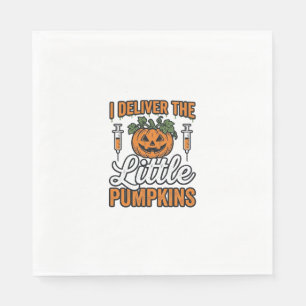 Ich liefere die kleinen Kürbisse Halloween Kranken Serviette