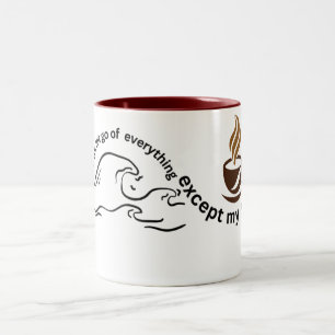 "Ich Ließ alles außer Kaffee" Tasse - lustig