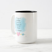 Ich Ließ, die Vergangenheit zu verlassen Zweifarbige Tasse (Vorderseite Links)