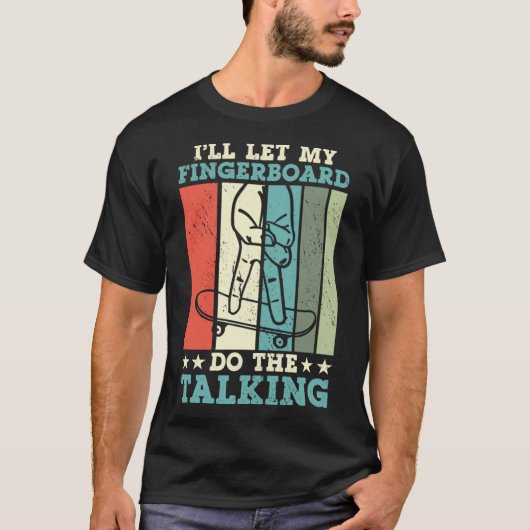 Ich Ließ mein Fingerbrett, um die Talking Finger S T-Shirt (Vorderseite)