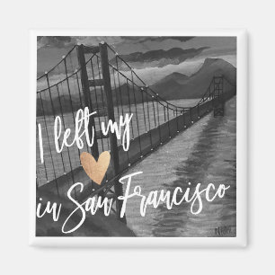 "Ich ließ mein Herz in San Francisco" Kühlschrankm Magnet