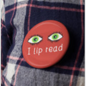 Ich Lippenlese Abzeichen Button für Gehörlippenles