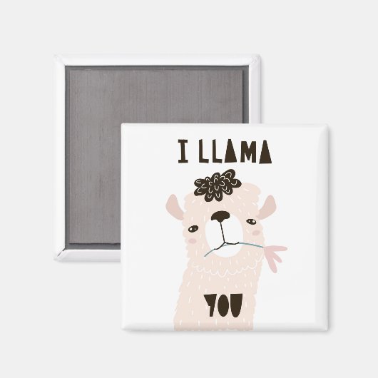 Ich Llama You Magnet (Vorderseite/Rückseite)