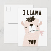 Ich Llama You Postkarte (Vorne/Hinten)