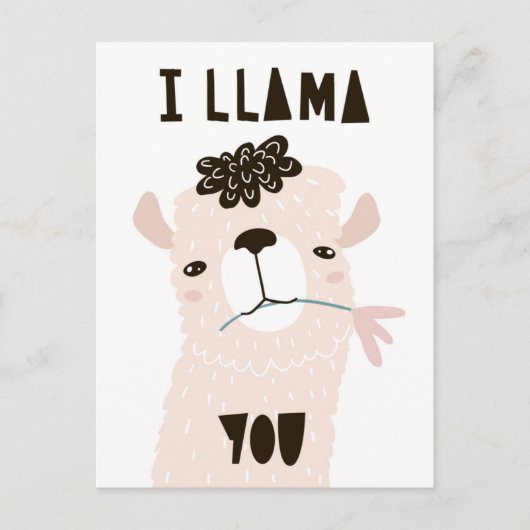 Ich Llama You Postkarte (Vorderseite)