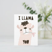 Ich Llama You Postkarte (Stehend Vorderseite)