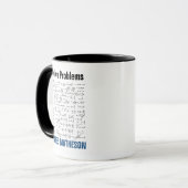 Ich löse Probleme Lustige Mathe-Gleichungen Person Tasse (Vorderseite Links)