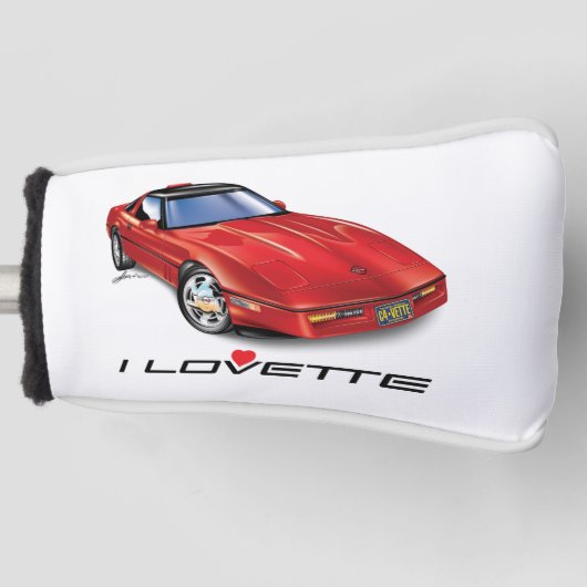 Ich LOVETTE EINZIGARTIGES AUTO DESIGN GOLF KOPF ÜB Headcover (Vorderseite)