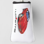 Ich LOVETTE EINZIGARTIGES AUTO DESIGN GOLF KOPF ÜB Headcover (Rotieren 90)