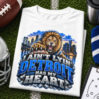 Ich lüge nicht, Detroit hat mein Herz Football T-Shirt