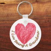 Ich Luv bin ein Oma-Schlüsselanhänger Schlüsselanhänger (Vorderseite)