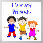 ICH LUV MEINE FREUNDE POSTER (Vorne)