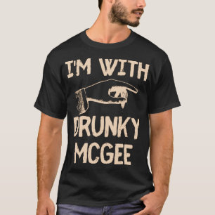 Ich_m mit Drunky Mcgee Funny Paares St Patricks Da T-Shirt
