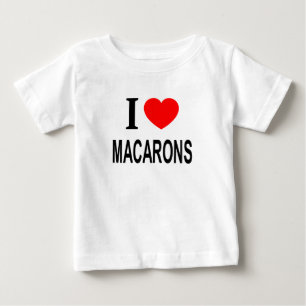 ICH ❤️ MACARONS I LIEBE MACARONS I HERZMAKARONS BABY T-SHIRT