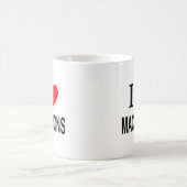 ICH ❤️ MACARONS I LIEBE MACARONS ICH HERZ MAKARONS KAFFEETASSE (Mittel)