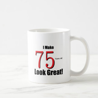 Ich mache 75 Jahre alte Blick-groß! Kaffeetasse