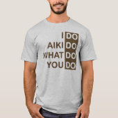 Ich mache Aikido... Raglan T-Shirt (Vorderseite)
