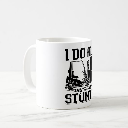 Ich mache alle meinen eigenen Stunts-Stapler-Treib Kaffeetasse (Vorderseite Links)