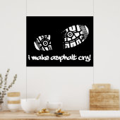 Ich mache Asphalt Schuh Laufposter Poster (Küche)