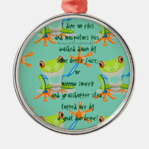"ICH MACHE AUF FLIEGEN!" ORNAMENT AUS METALL
