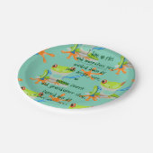 "ICH MACHE AUF FLIEGEN!" PAPPTELLER (Schrägansicht)