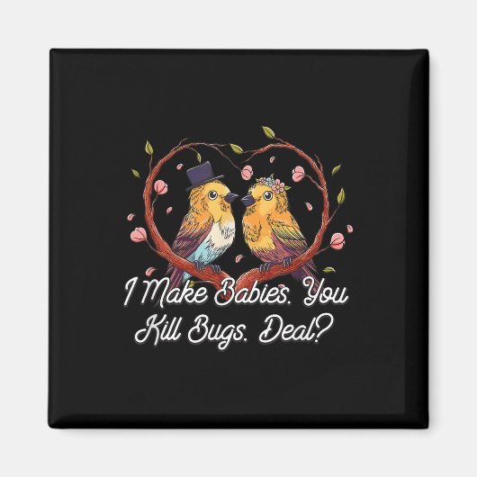 Ich mache Babies Funny Bride Spaß Future Ehefrau W Magnet (Vorne)