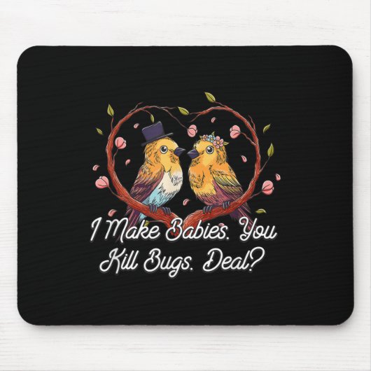 Ich mache Babies Funny Bride Spaß Future Ehefrau W Mousepad (Vorne)