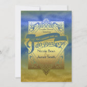 ICH MACHE BARBECUE GRILLEN Beach Dusche Verlobung Einladung (Vorderseite)