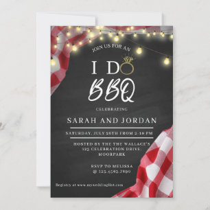 Ich mache BBQ, BBQ-Party, BBQ-Probe, VERLOBUNG Einladung