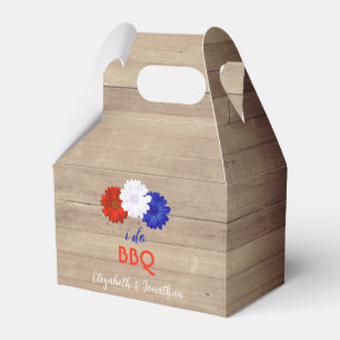 Ich mache BBQ Patriotic Floral Geschenkschachtel