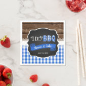 Ich mache BBQ Serviette - Blau (Beispiel)