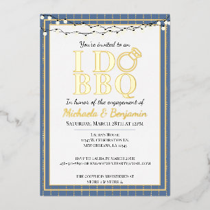 Ich mache BBQ Verlobungsfeier Paare Shower Folieneinladung