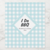 Ich mache BBQ Weinetikett (Einzelnes Label)