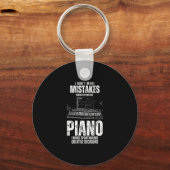 Ich mache beim Klavierspielen keine Fehler, ich ma Schlüsselanhänger (Vorderseite)