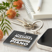 Ich mache beim Klavierspielen keine Fehler Schlüsselanhänger (Vorderseite rechts)