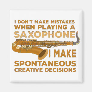 Ich mache beim Saxophonspielen keine Fehler Magnet