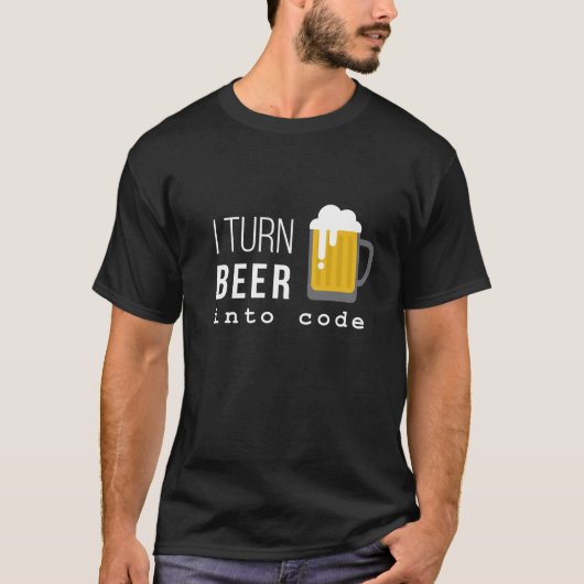 Ich mache Bier zu Code-T - Shirt (Vorderseite)