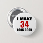 Ich mache Blick 34 gut Button (Vorne & Hinten)